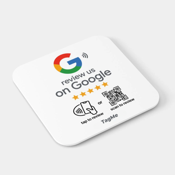 לוחית NFC + סורק לגוגל לבן