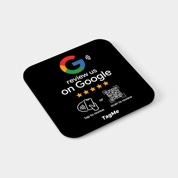 לוחית NFC + סורק לגוגל שחור