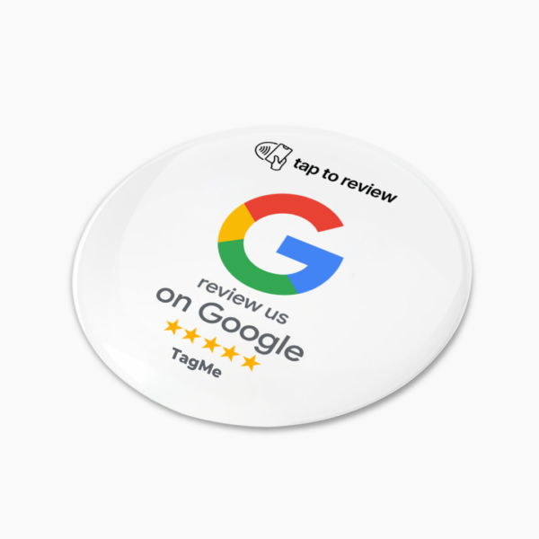 תג NFC לגוגל לבן - עגול